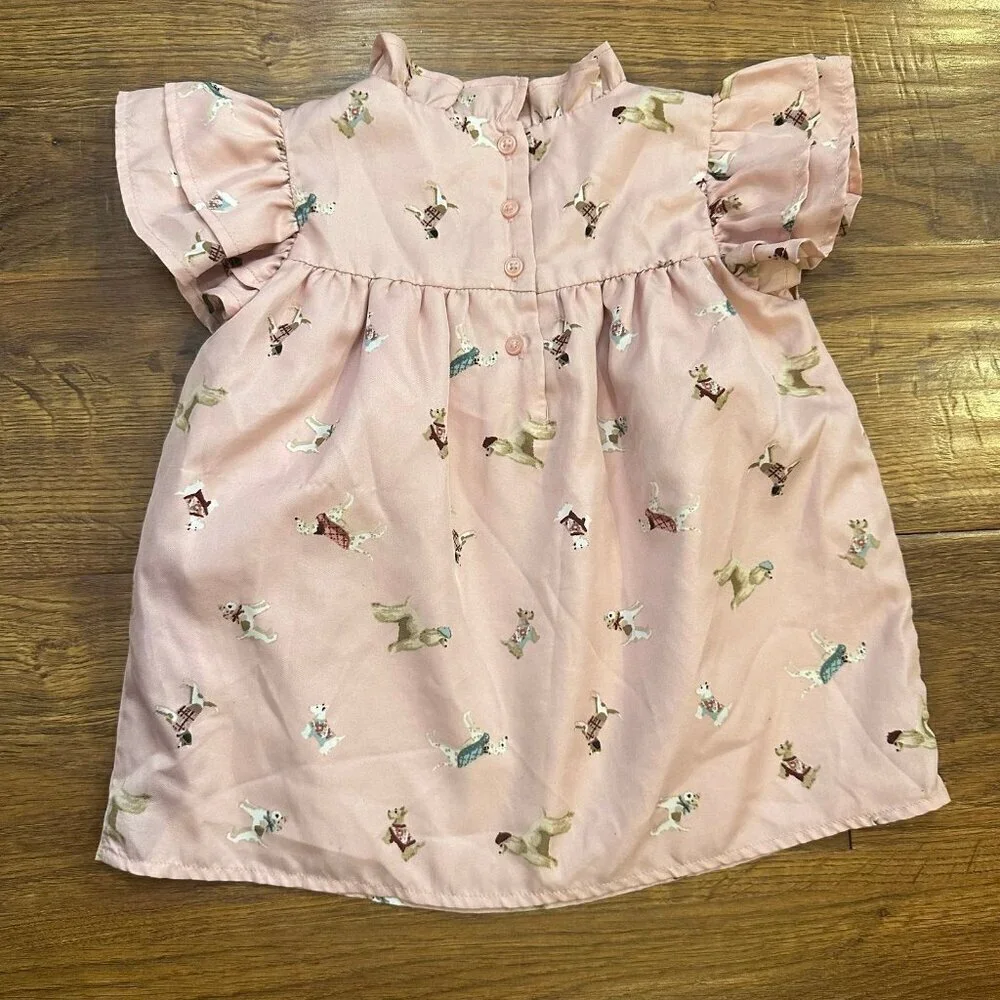 Janie and Jack Ruffle Dog Friends Top